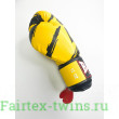 Боксерские перчатки Raja model 3 yellow 10 oz