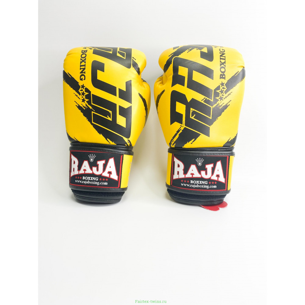 Боксерские перчатки Raja model 3 yellow 12 oz