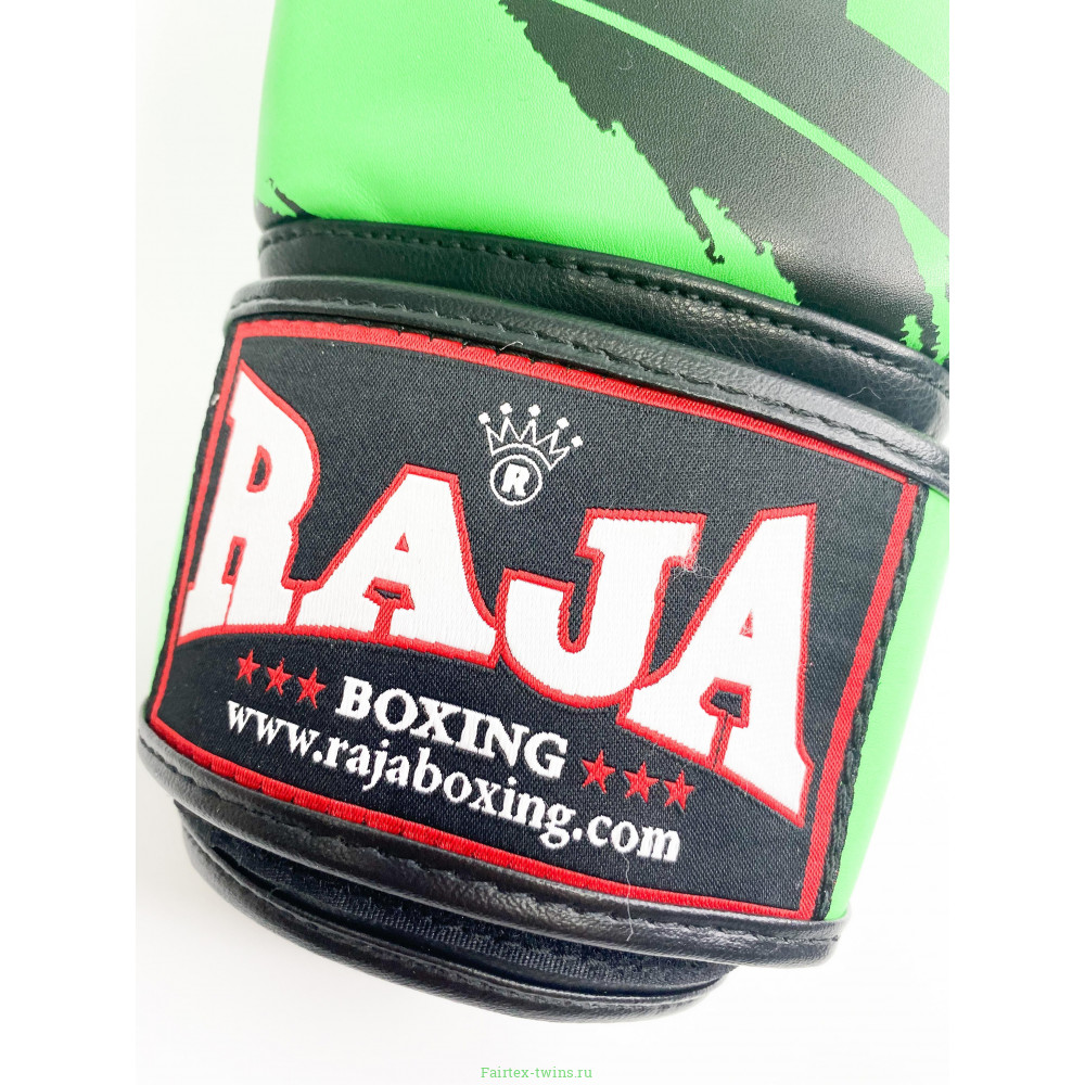 Боксерские перчатки Raja model 3 green 16 oz