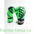Боксерские перчатки Raja model 3 green 16 oz