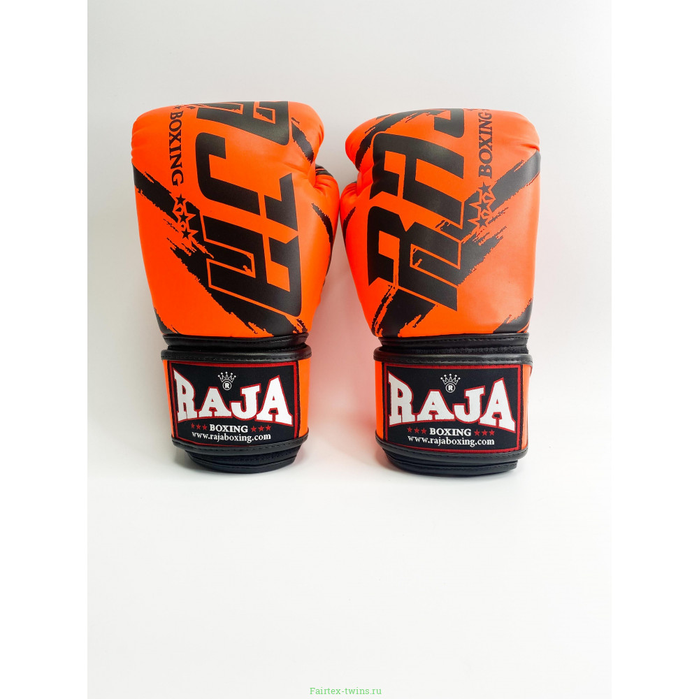 Боксерские перчатки Raja model 3 orange 10 oz
