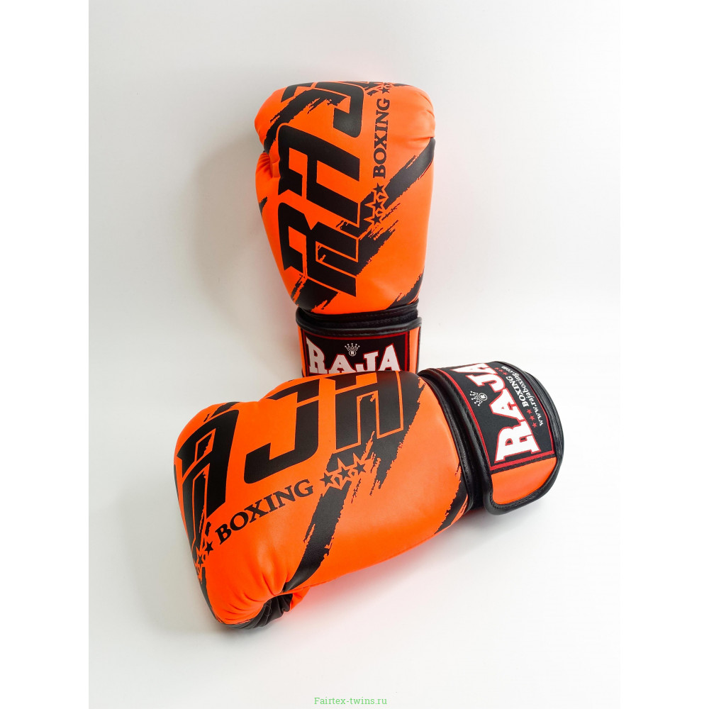 Боксерские перчатки Raja model 3 orange 14 oz