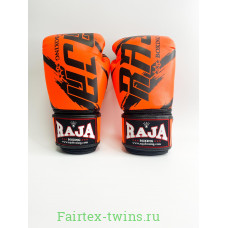 Боксерские перчатки Raja model 3 orange 14 oz