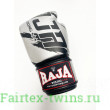 Боксерские перчатки Raja model 3 silver 14 oz