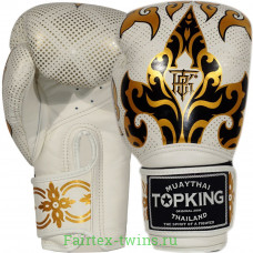 Боксерские перчатки TKB Kanok white 12 oz