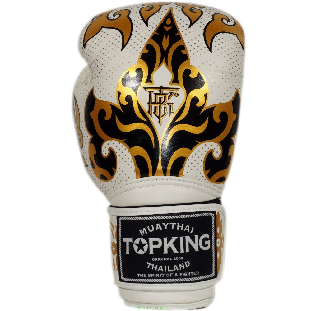Боксерские перчатки TKB Kanok white 16 oz