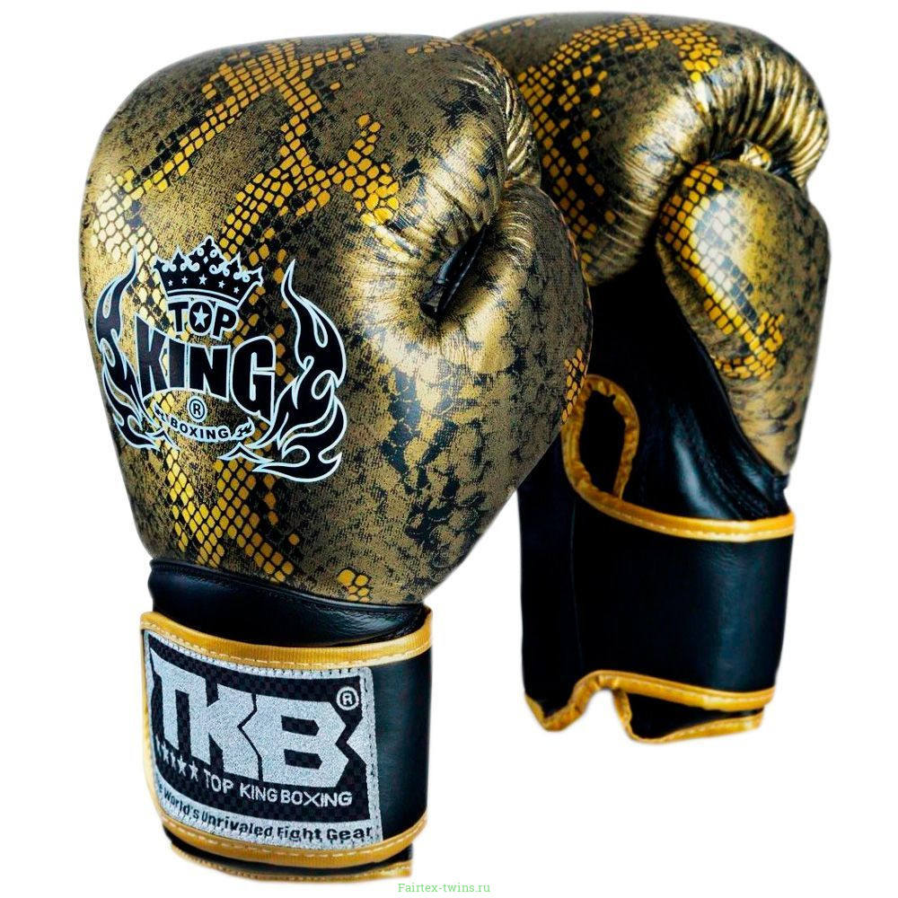 Боксерские перчатки TKB Snake Black Gold 16 oz