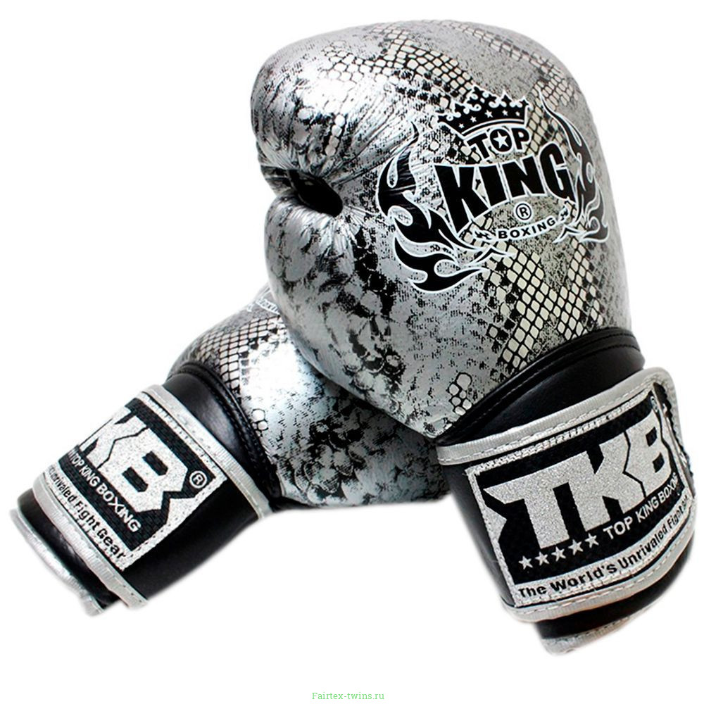 Боксерские перчатки TKB Snake Black Silver 10 oz