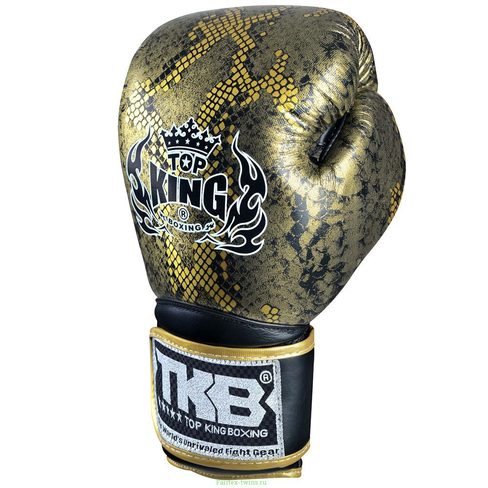 Боксерские перчатки TKB Snake Black gold 12 oz