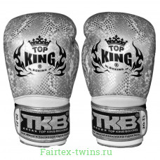 Боксерские перчатки TKB Snake Black Silver 10 oz