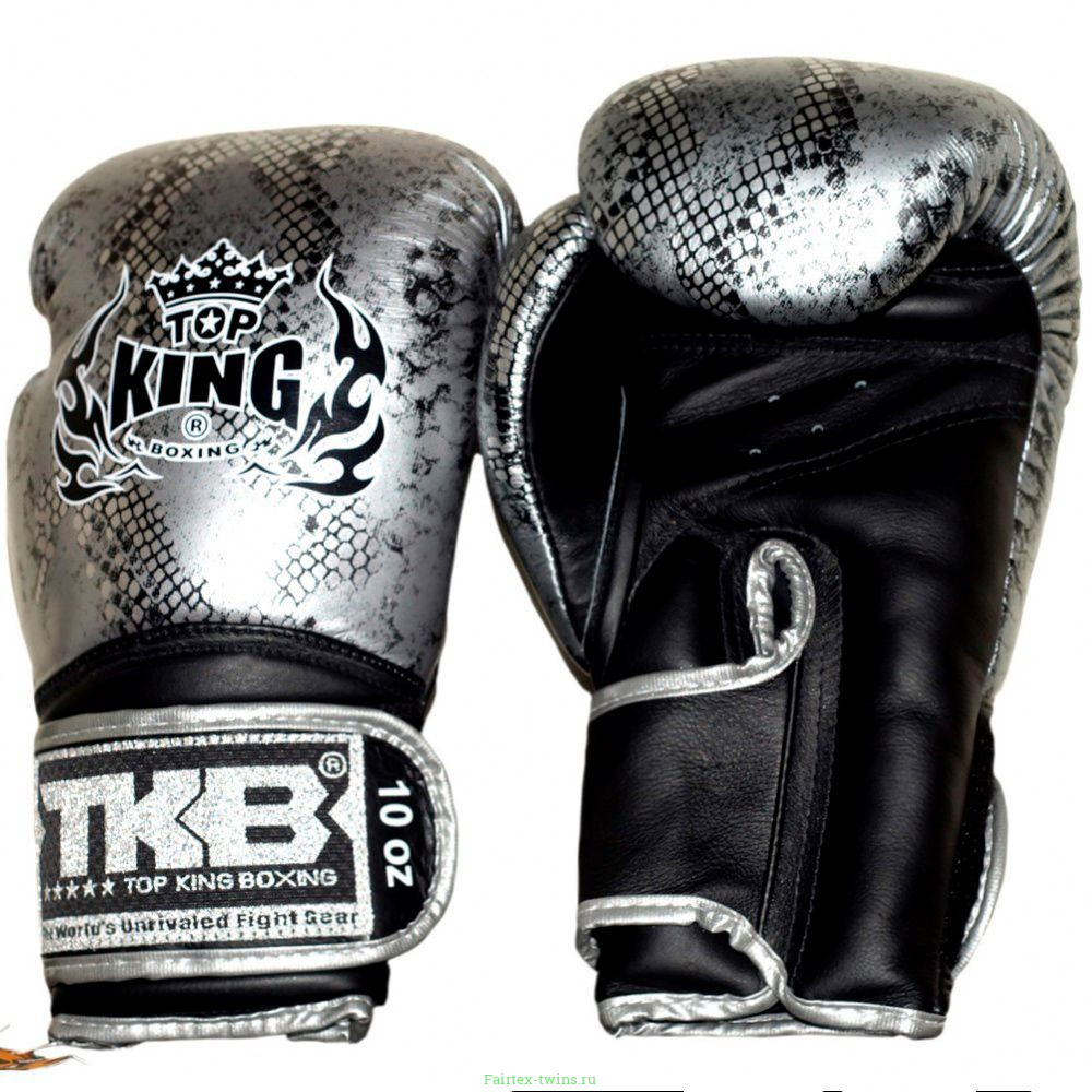 Боксерские перчатки TKB Snake Black Silver 16 oz