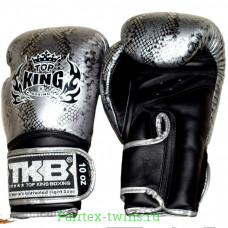 Боксерские перчатки TKB Snake Black Silver 12 oz