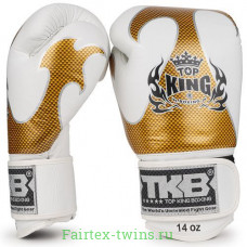 Боксерские перчатки Top King Boxing Empower White Gold 10 oz