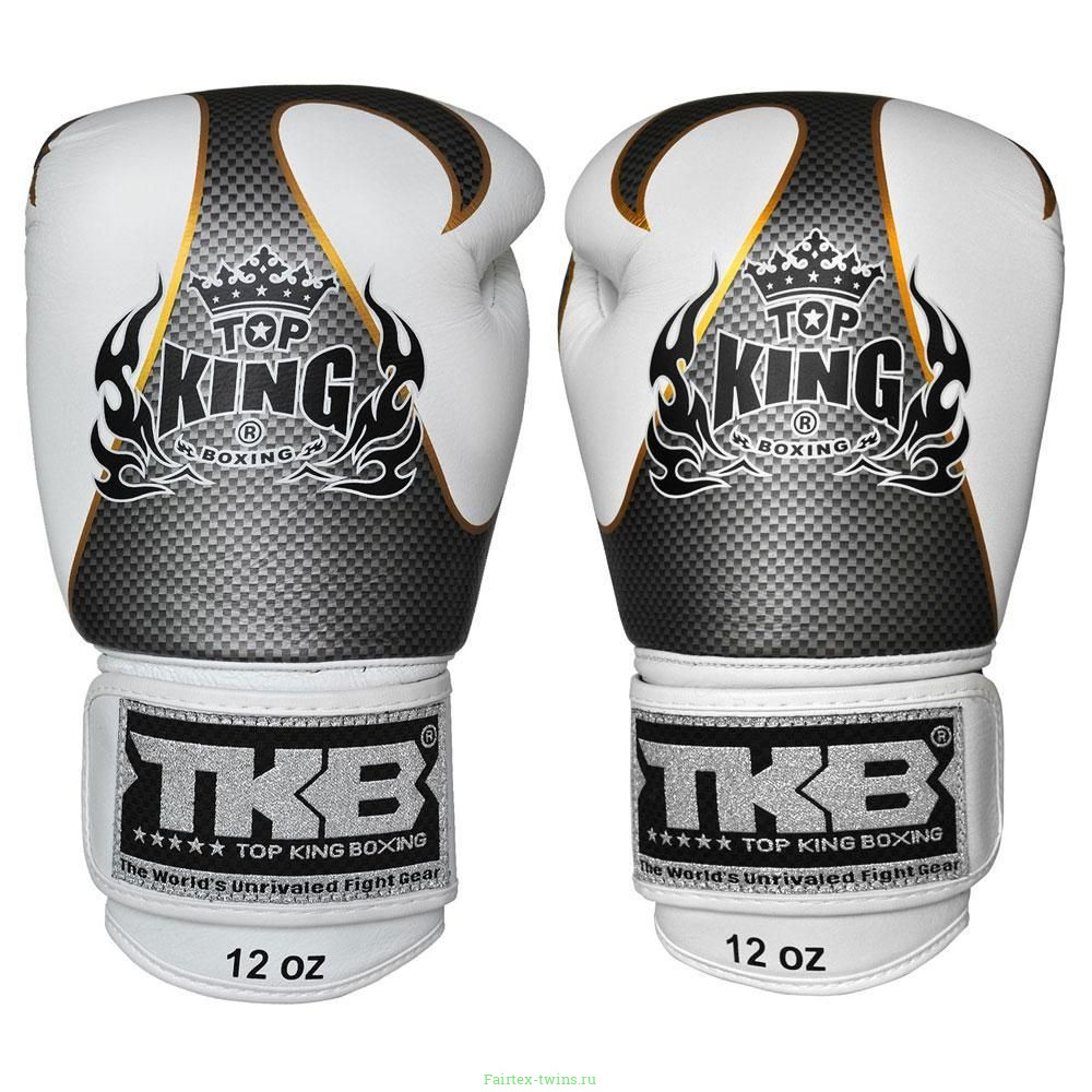 Боксерские перчатки Top King Boxing Empower White Silver 16 oz