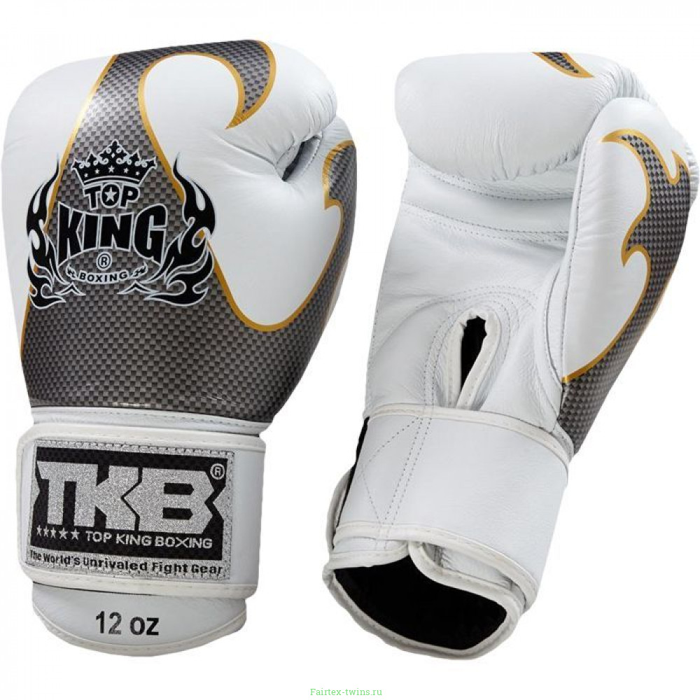 Боксерские перчатки Top King Boxing Empower White Silver 10 oz