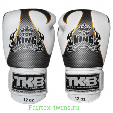 Боксерские перчатки Top King Boxing Empower White Silver 10 oz