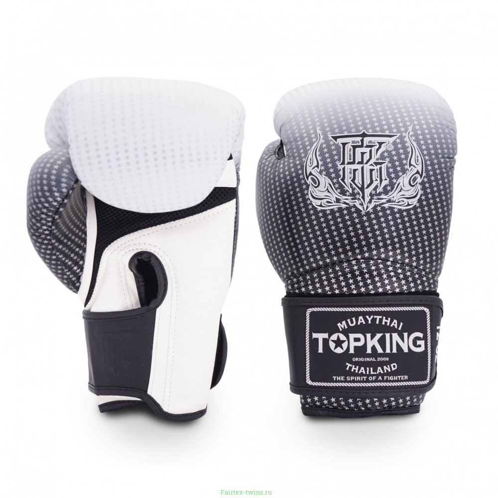 Боксерские перчатки Top King Boxing SUPER AIR STAR silver 10 oz