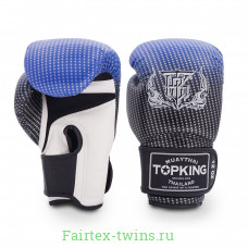 Боксерские перчатки Top King Boxing SUPER AIR STAR blue 10 oz