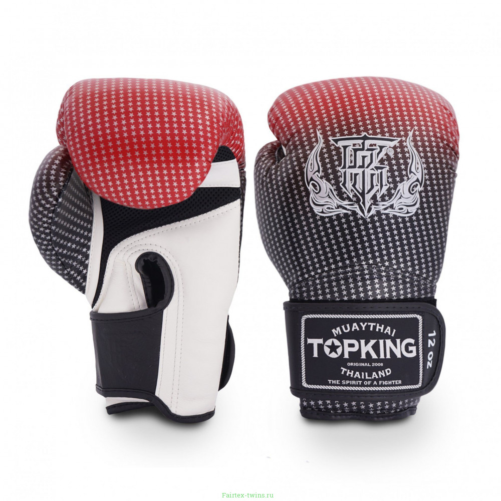 Боксерские перчатки Top King Boxing SUPER AIR STAR red 12 oz