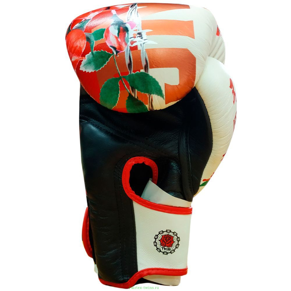 Боксерские перчатки TOP KING Gloves ROSE white 12 oz