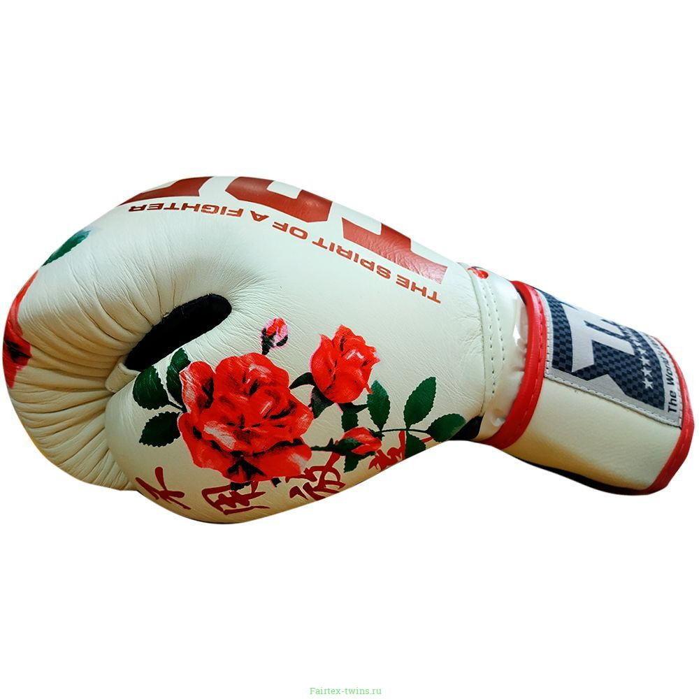 Боксерские перчатки TOP KING Gloves ROSE white 14 oz