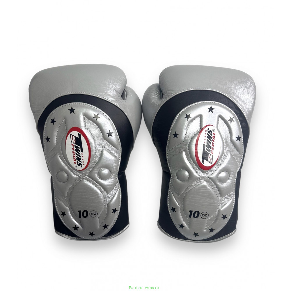 Боксерские перчатки Twins BGVL6 MK Silver 12 oz