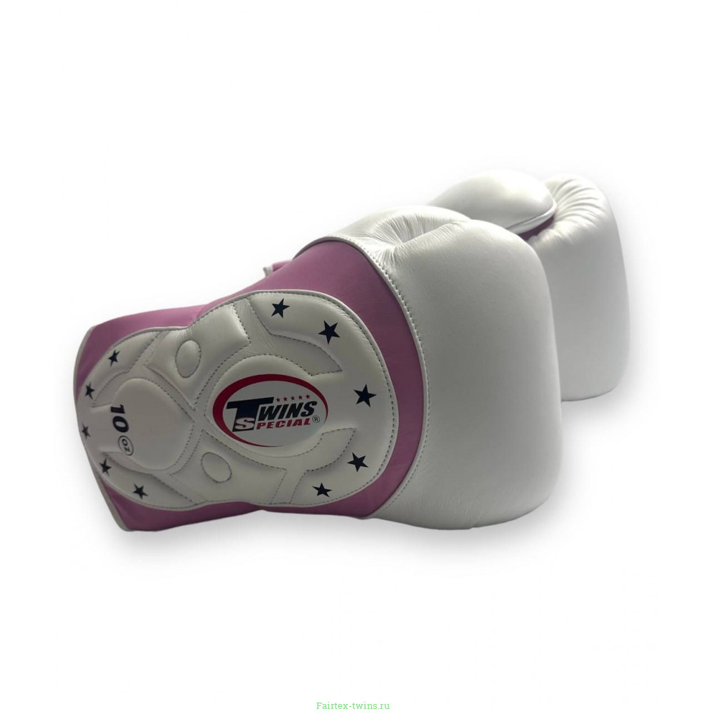 Боксерские перчатки Twins BGVL6 MK white pink 10 oz