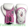 Боксерские перчатки Twins BGVL6 MK white pink 10 oz