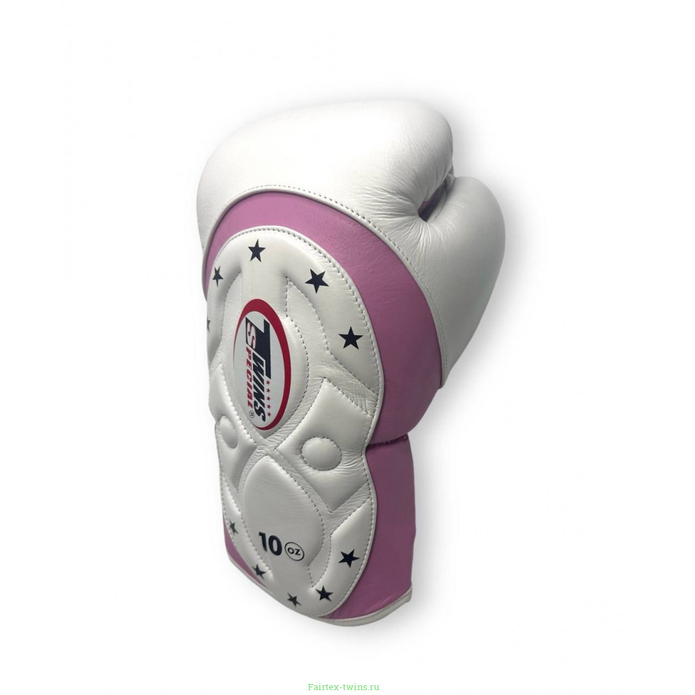 Боксерские перчатки Twins BGVL6 MK white pink 12 oz