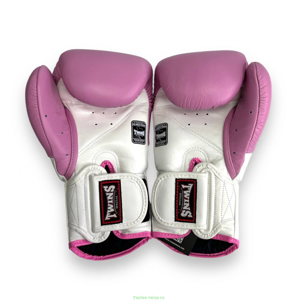 Боксерские перчатки Twins BGVL6 MK white pink 16 oz