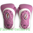Боксерские перчатки Twins BGVL6 MK white pink 16 oz