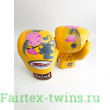 Боксерские перчатки Twins FBGVL3-13 yellow 16 oz