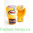 Боксерские перчатки Twins FBGVL3-13 yellow 16 oz
