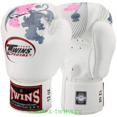Боксерские перчатки Twins FBGVL3-13 white 16 oz