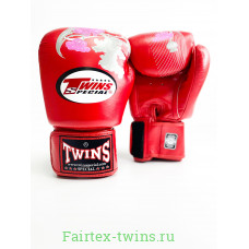 Боксерские перчатки Twins FBGVL3-13 red 14 oz
