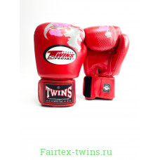 Боксерские перчатки Twins FBGVL3-13 red 10 oz