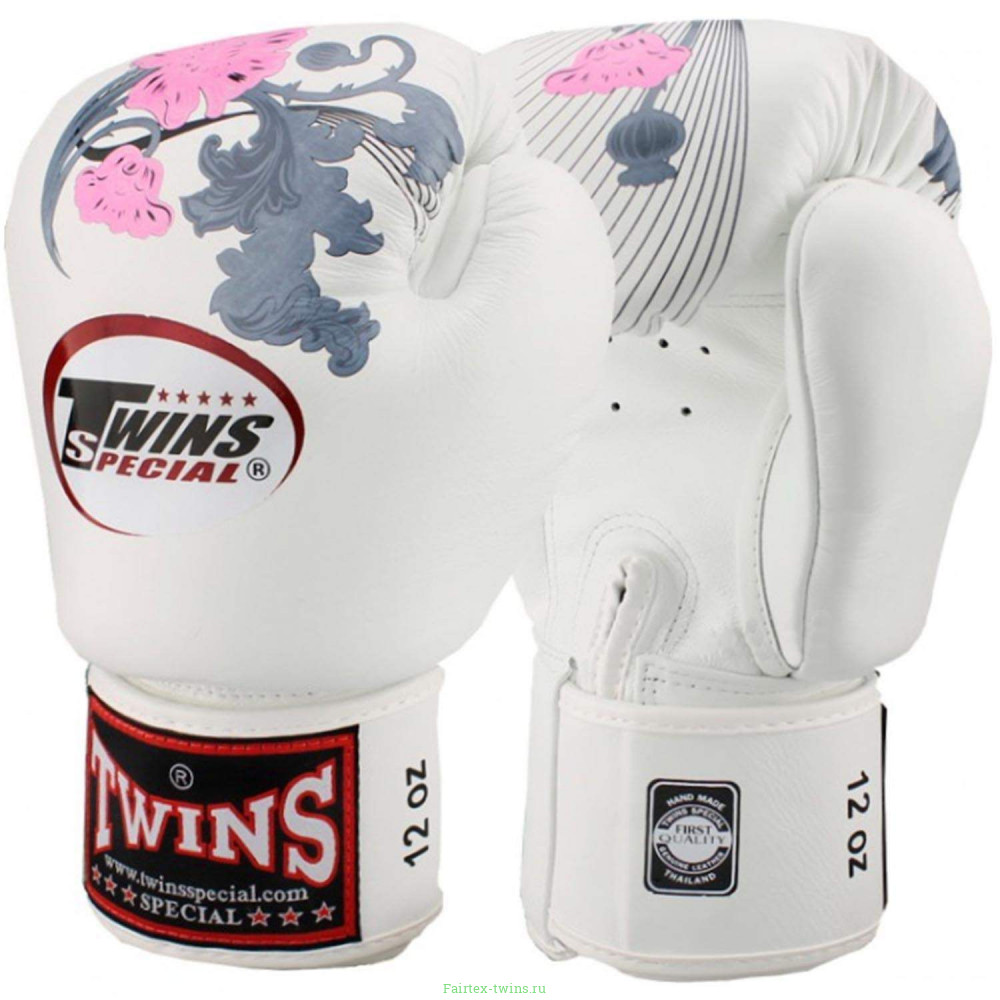 Боксерские перчатки Twins FBGVL3-13 white 12 oz