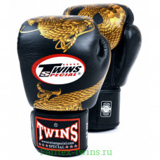 Боксерские перчатки Twins FBGVL3-23 black gold 10 oz