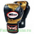 Боксерские перчатки Twins FBGVL3-23 black gold 12 oz