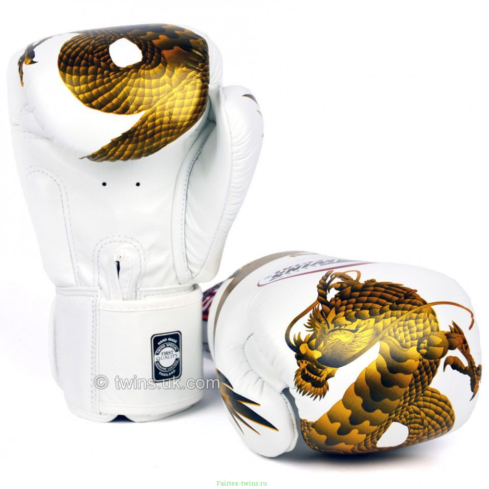Боксерские перчатки Twins FBGVL3-23 white gold 14 oz