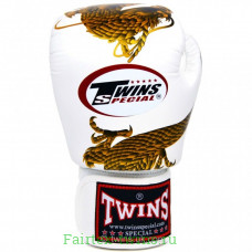 Боксерские перчатки Twins FBGVL3-23 white gold 16 oz