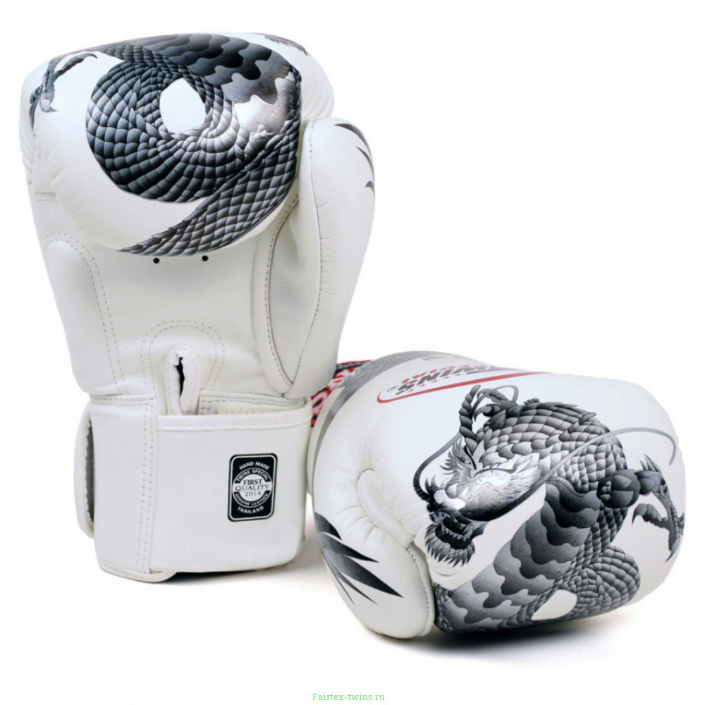 Боксерские перчатки Twins FBGVL3-23 white silver 10 oz