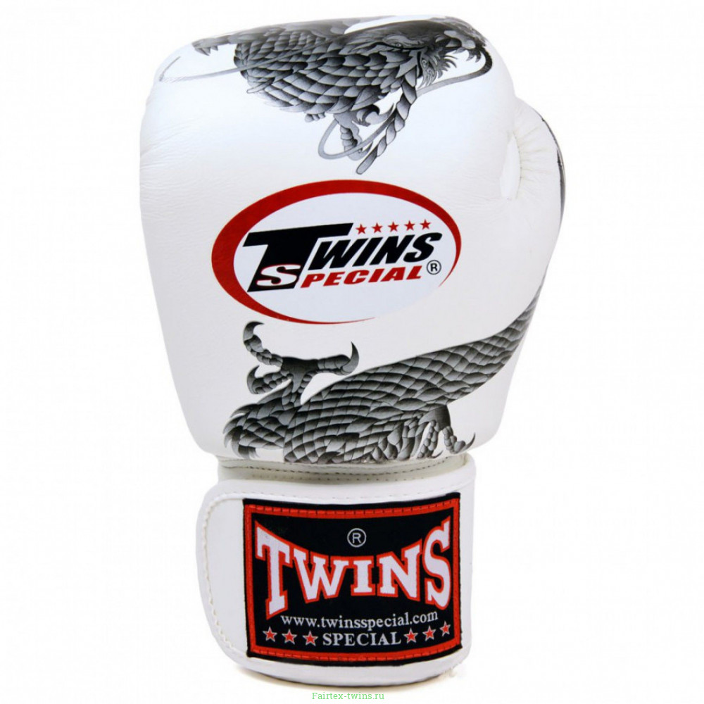 Боксерские перчатки Twins FBGVL3-23 white silver 10 oz