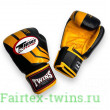 Боксерские перчатки Twins FBGVL3-43 yellow black 10 oz