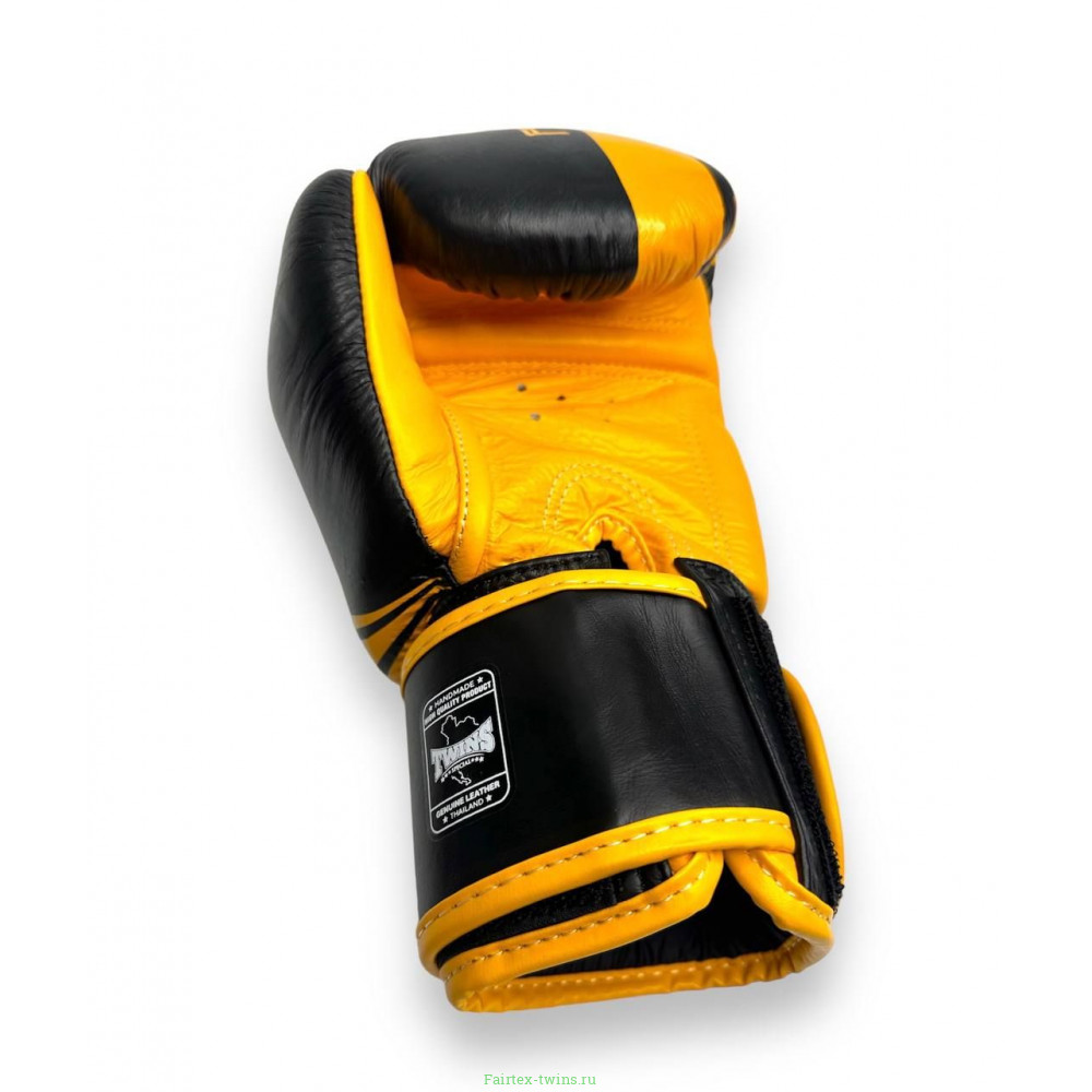 Боксерские перчатки Twins FBGVL3-43 yellow black 10 oz