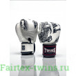 Боксерские перчатки TWINS FBGVL3-49 white black 10 oz