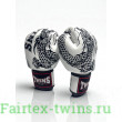 Боксерские перчатки TWINS FBGVL3-49 white black 14 oz