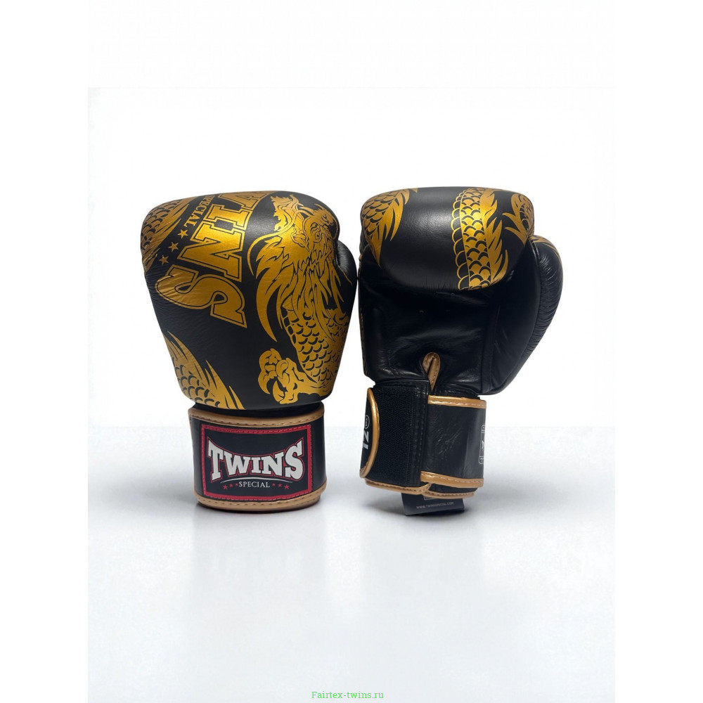 Боксерские перчатки TWINS FBGVL3-49 black gold 10 oz