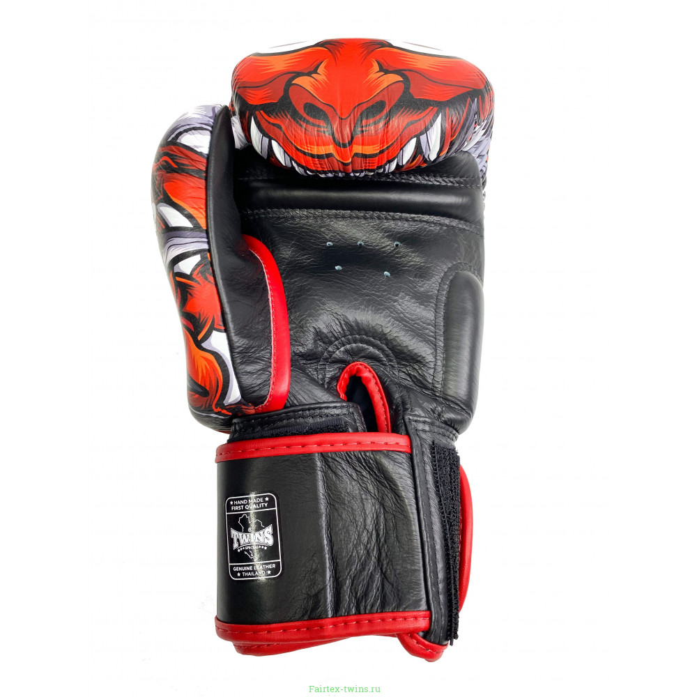 Боксерские перчатки Twins FBGVL3-58 (Кабуки) red 12 oz