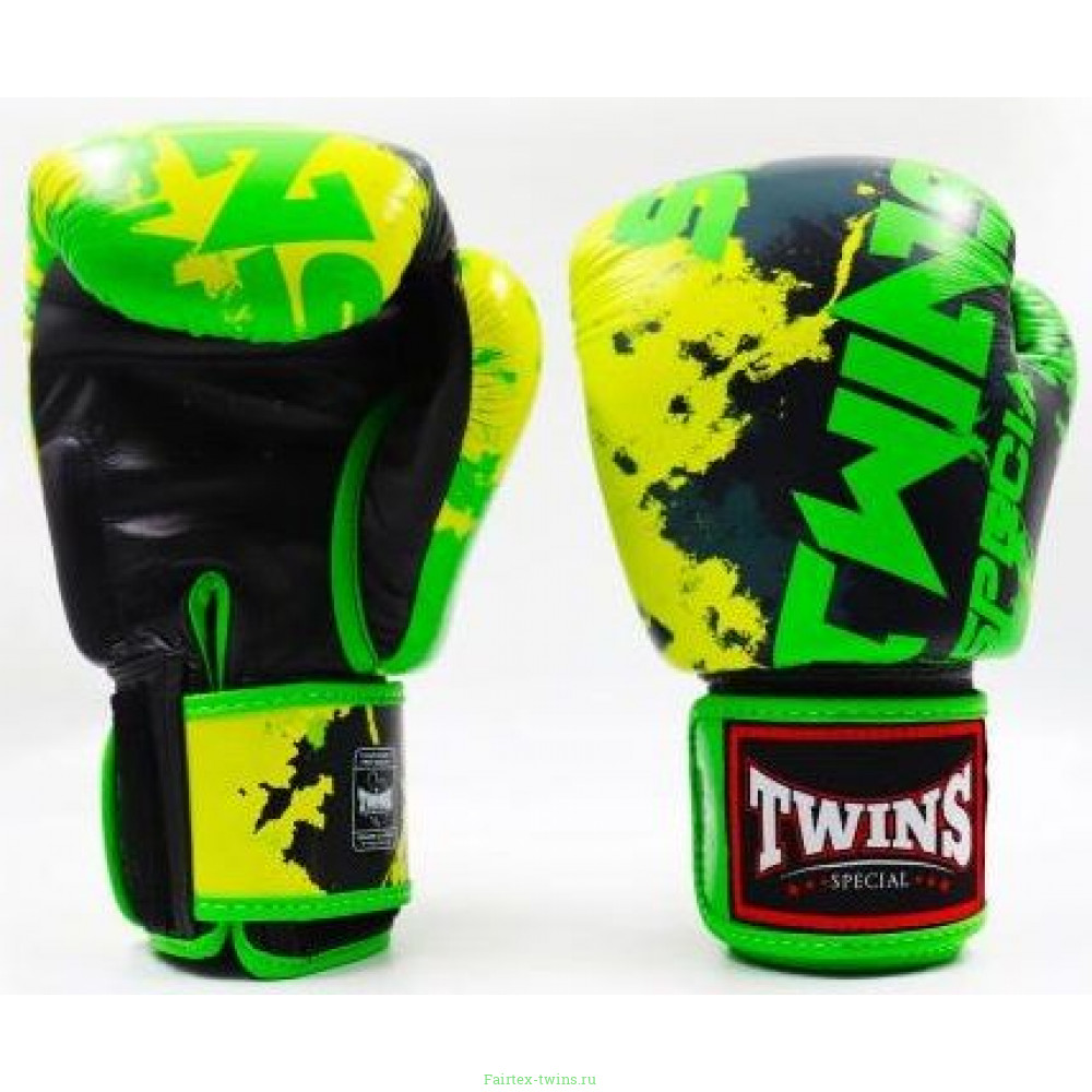 Боксерские перчатки Twins FBGVL3-61 green 10 oz